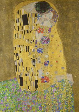 The Kiss Painting by Gustav Klimt