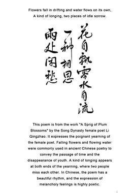 Chinese Calligraphy Poem