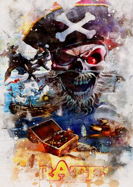 Sid Meier's Pirates! Watercolor Art