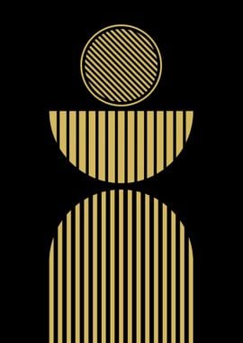 Gold Geometric Art