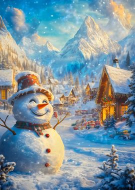 Snowman in Winter Wonderland