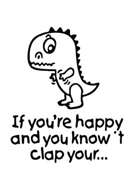 Happy Dinosaur Clapping