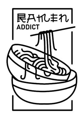 Ramen Addict Illustration