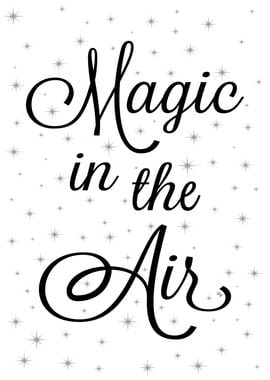 Magic in the Air Xmas Typography