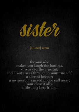 Sister Definition Print