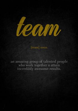 Team Definition Poster