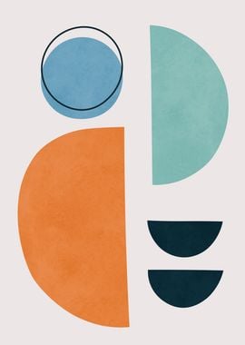 Abstract Geometric Art Print