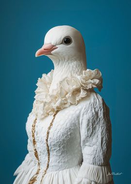 Portrait of a Dove in Dress