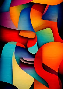 Abstract Colorful Shapes