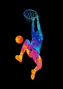 Basketball Dunk Pop art