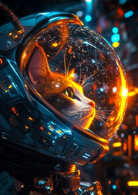 Space Cat Astronaut