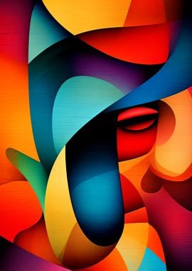 Abstract Colorful Shapes