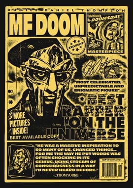 MF DOOM Magazine Cover