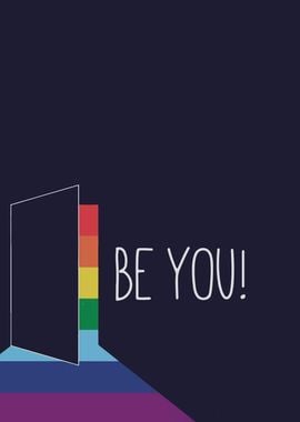 Be You Rainbow Door