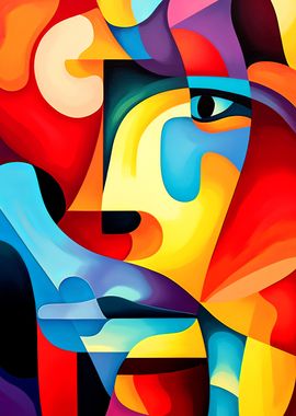 Abstract Face Art