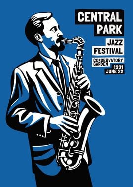 Central Park Jazz Festival Poster