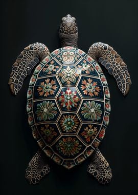 Ornate Turtle Shell