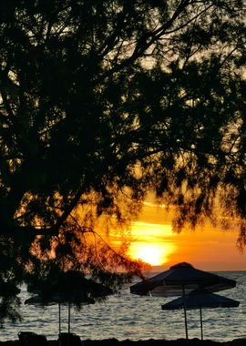 Sunset Beach Scene