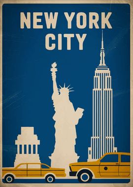 New York City Vintage Poster