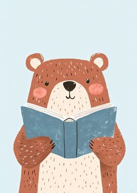 Bear Reading Book