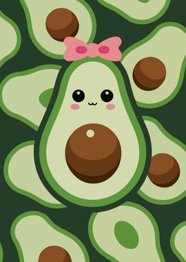 Cute Avocado Illustration