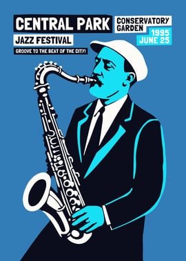 Central Park Jazz Festival Poster