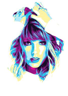 Taylor Swift Pop Art Portrait