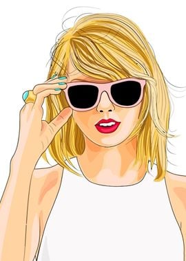 Taylor Swift Pop Art Illustration