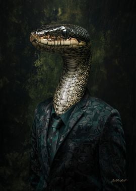 Portrait of the Anaconda in Suit