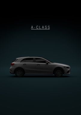 Grey Mercedes-Benz A-Class 2021 - Green Tint