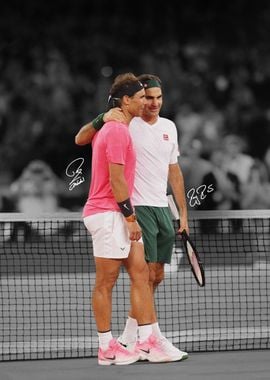 Rafael Nadal and Roger Federer