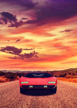 Countach Sunset