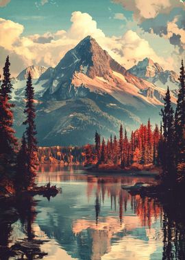 Mountain Lake Serenity