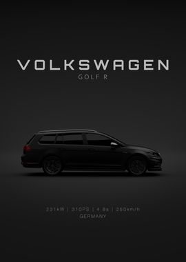 Volkswagen Golf R7.5 Variant Black - Specs