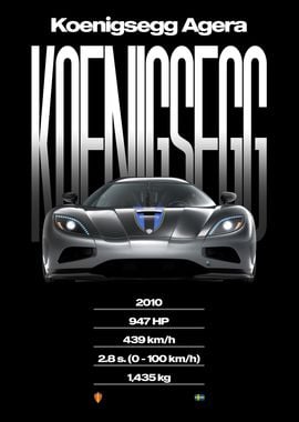 Koenigsegg Agera Poster