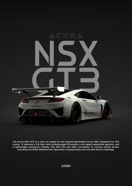 2019 Acura NSX GT3 - Back