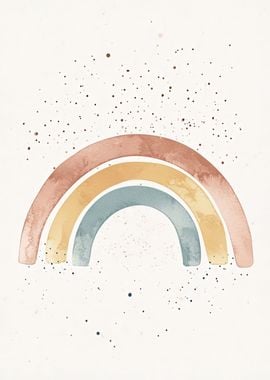 Watercolor Rainbow Art Print