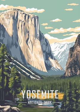 Yosemite National Park Poster