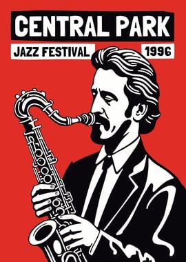 Central Park Jazz Festival Poster