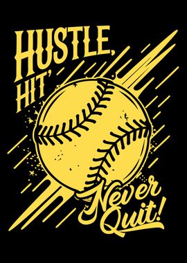 Softball Hustle Graphic