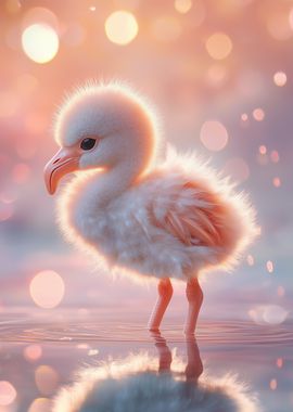 Baby Flamingo Sunset