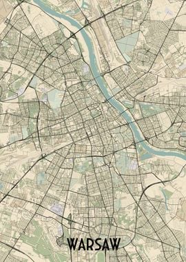 Warsaw City Map