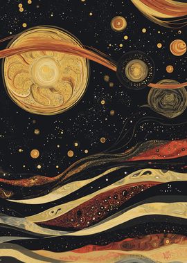 Cosmic Planets Art