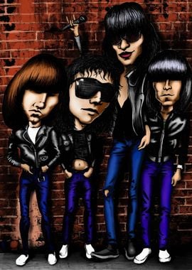 Punk Rock Band Illustration