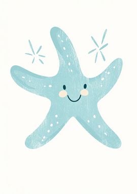 Smiling Starfish Illustration