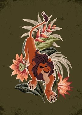 Scar Floral Pose