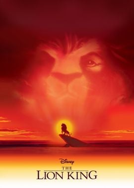 Lion King Red Sunset