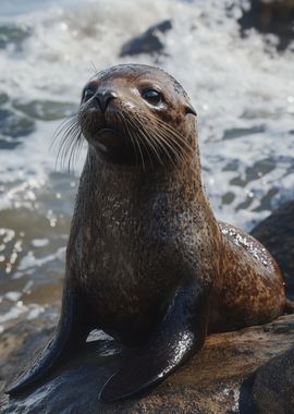 Sea Lion on Rocks