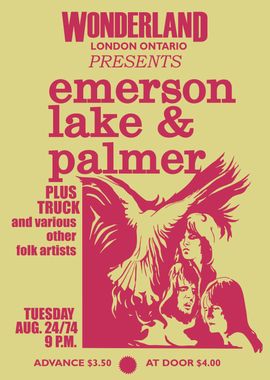 Emerson, Lake & Palmer Concert Poster