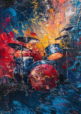 Drum Set Painting